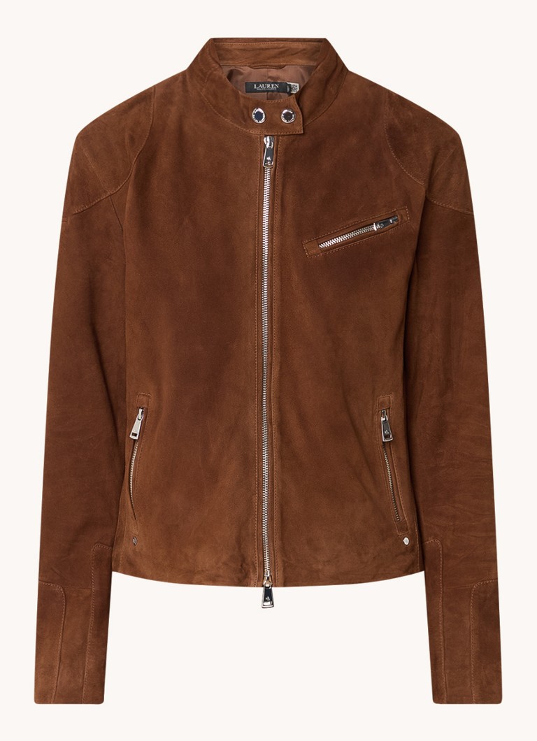 Ralph Lauren goat suede jacket with zip pockets