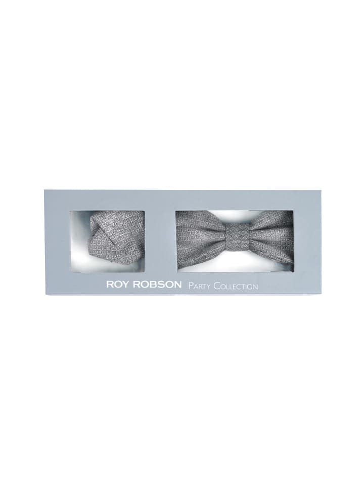 Roy Robson Fliege Fliegen Set in GRAU günstig kaufen onesize