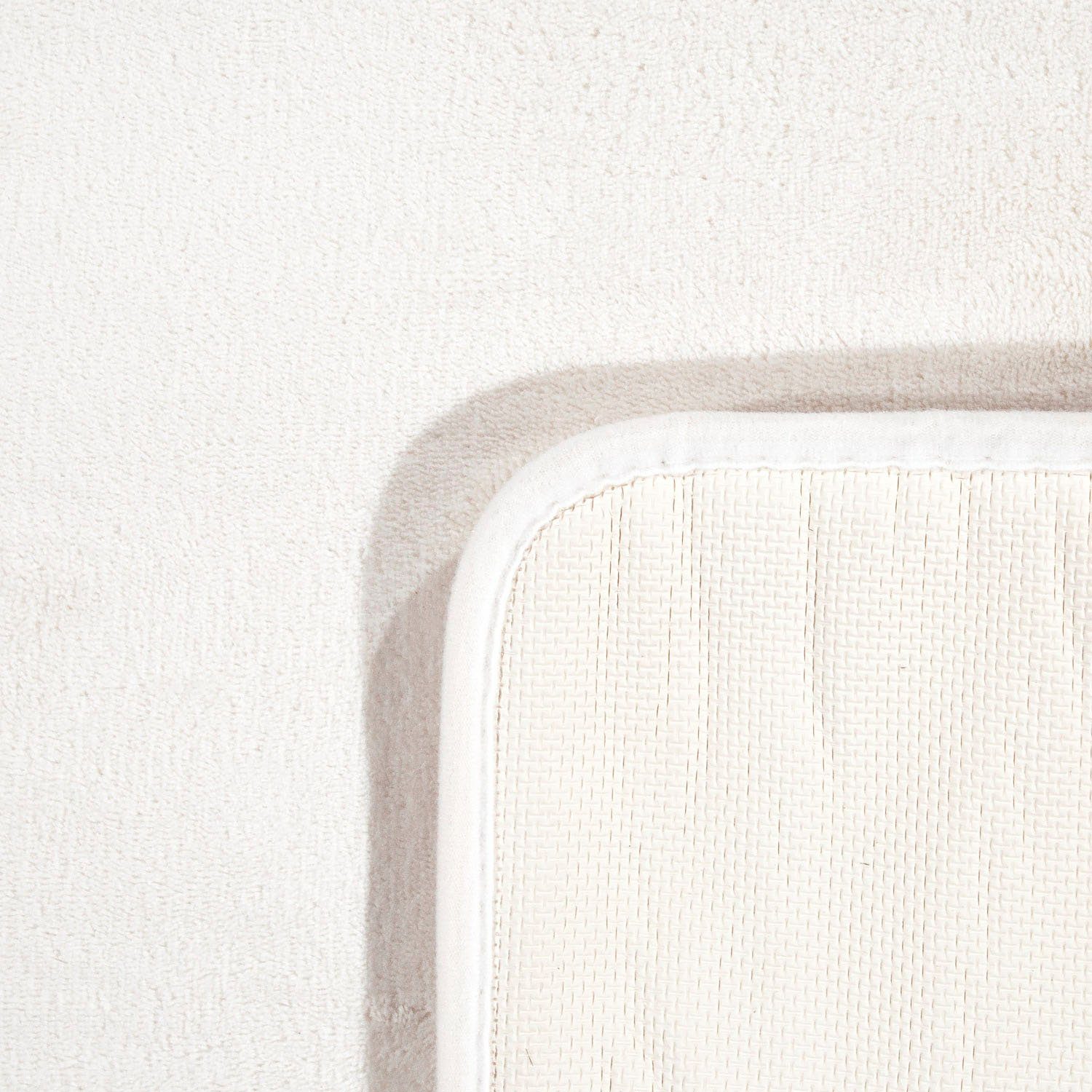 Badematte Corby 255 Paco Home, Höhe 13 mm, rutschhemmend beschichtet, fußbodenheizungsgeeignet, Polyester, rechteckig, Badteppich, Uni Farben, Memory-Foam Effekt