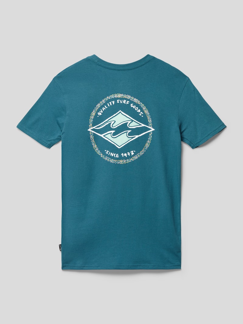 T-Shirt mit Motiv-Print Modell 'ROTOR DIAMOND' in blau