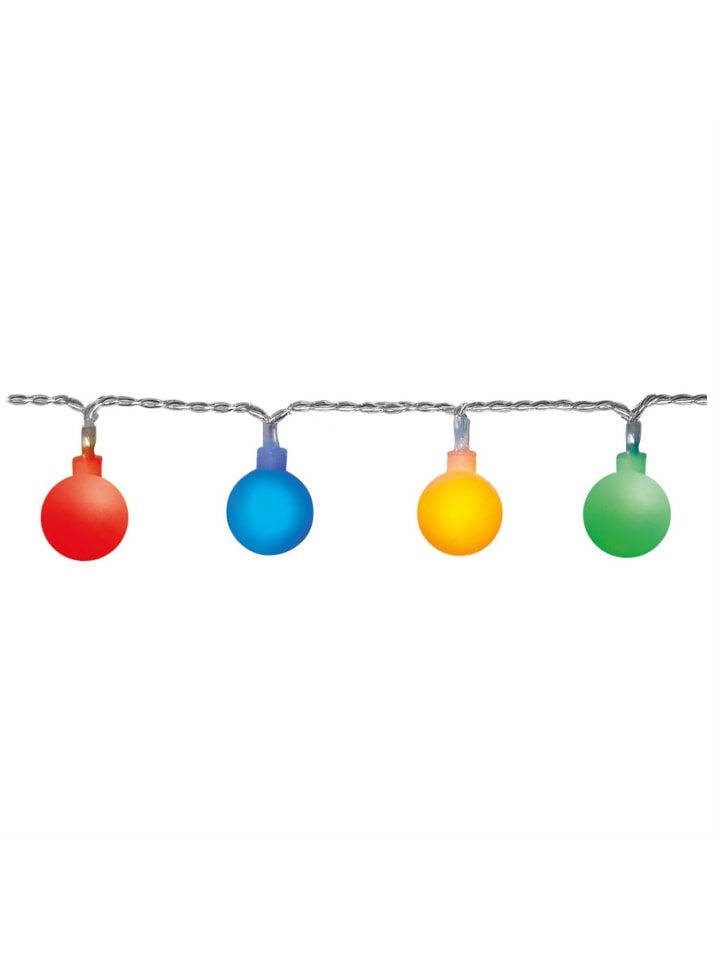 STAR Trading LED Lichterkette BERRY 50 bunte, opale LED Kugeln L: 7,35m in bunt günstig kaufen onesize