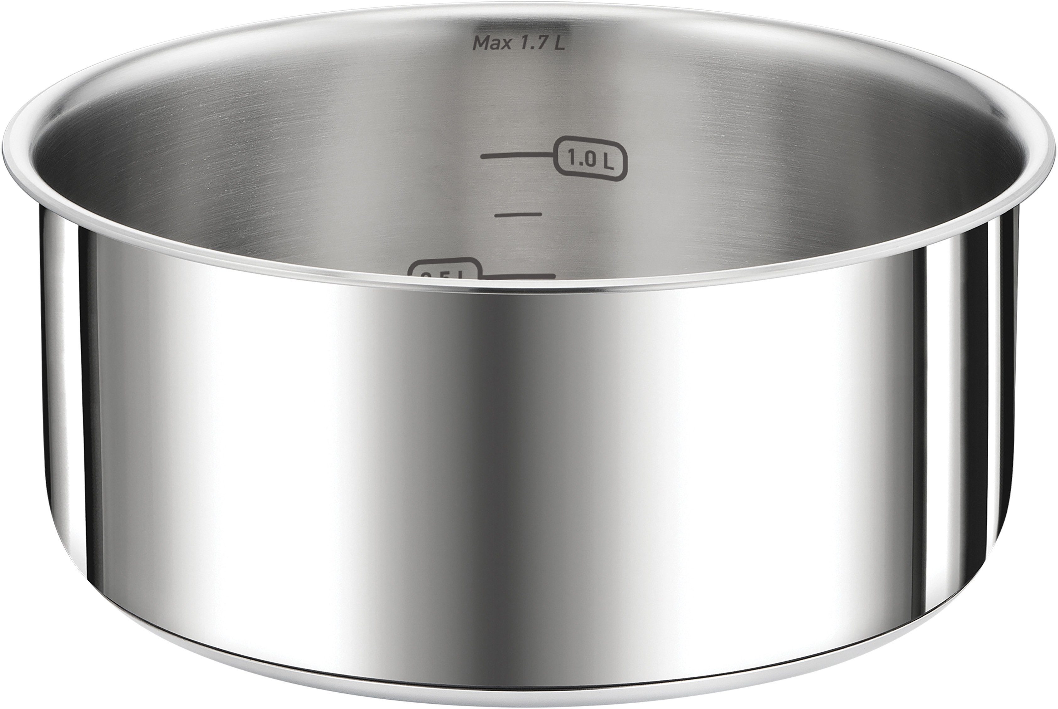 Tefal Topf-Set L898S4 Ingenio Preference, Edelstahl (Set, 4-tlg), stapelbar, platzsparend, hochwertiger Edelstahl, induktionsgeeignet