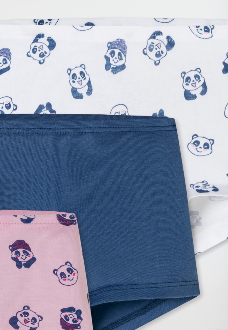 Shorts 3er-Pack Pandas mehrfarbig - 95/5