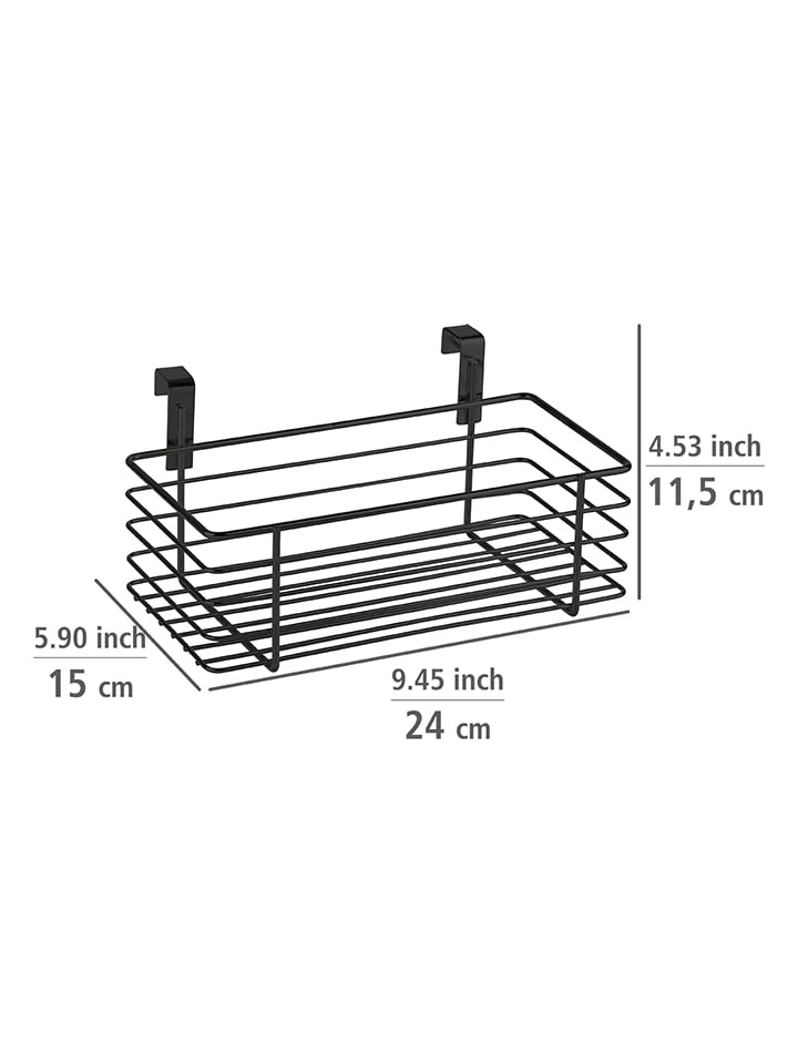 Wenko Hängekorb in Schwarz - (B)24 x (H)11,5 x (T)15 cm günstig kaufen onesize
