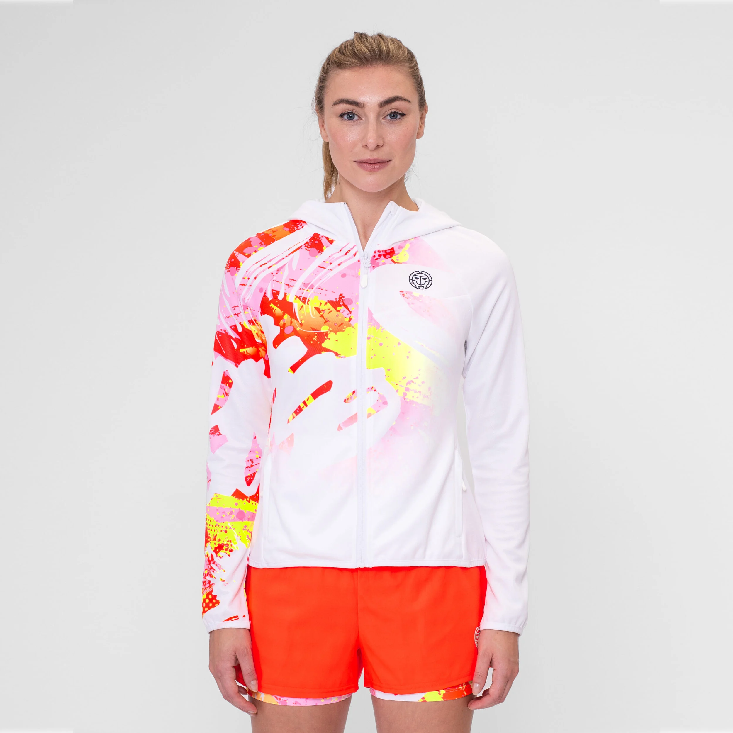 Wild Arts Trainingsjacke Damen - Weiß, Mehrfarbig