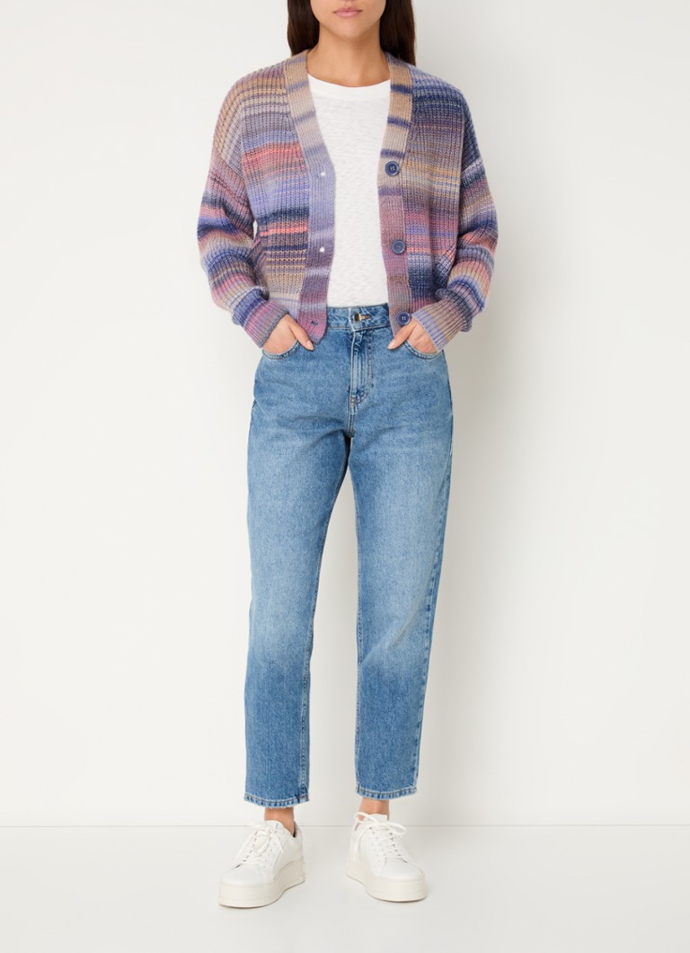Cardigan Benetton din amestec de lână brută