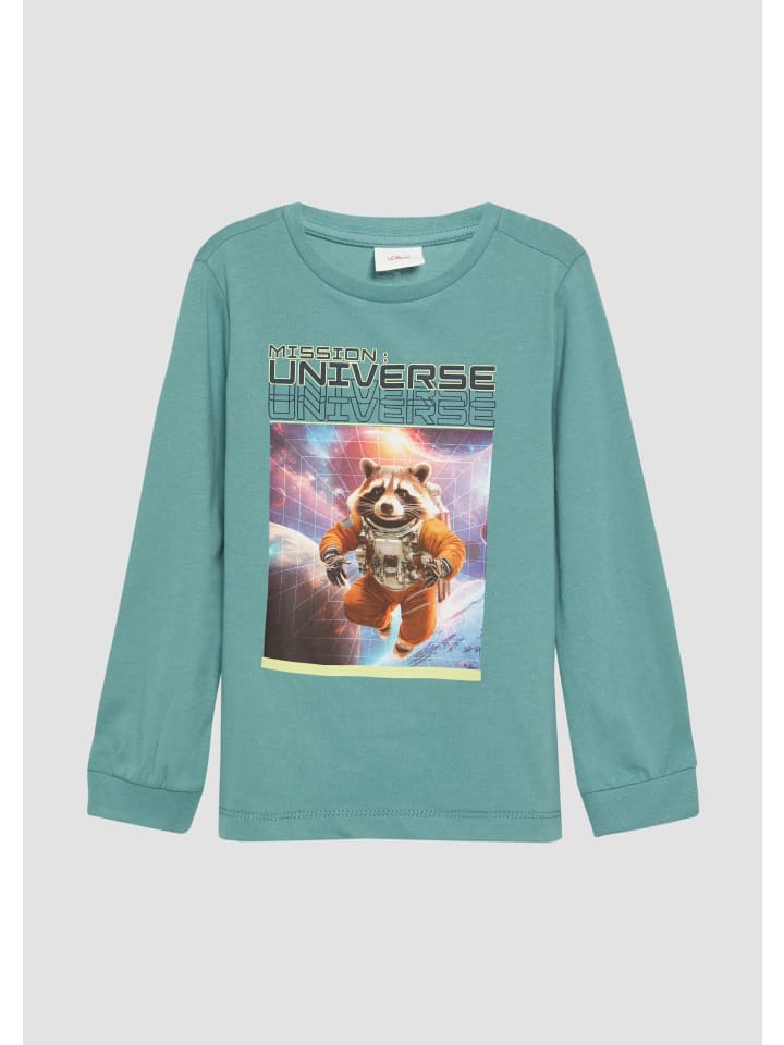 s.Oliver T-Shirt langarm in Petrol günstig kaufen