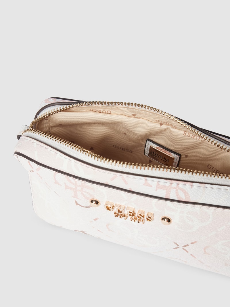 Crossbody Bag mit Label-Details Modell 'REA' in weiß