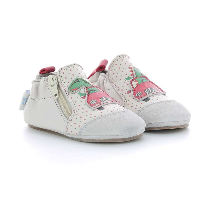 Chaussons cuir Dino Trip