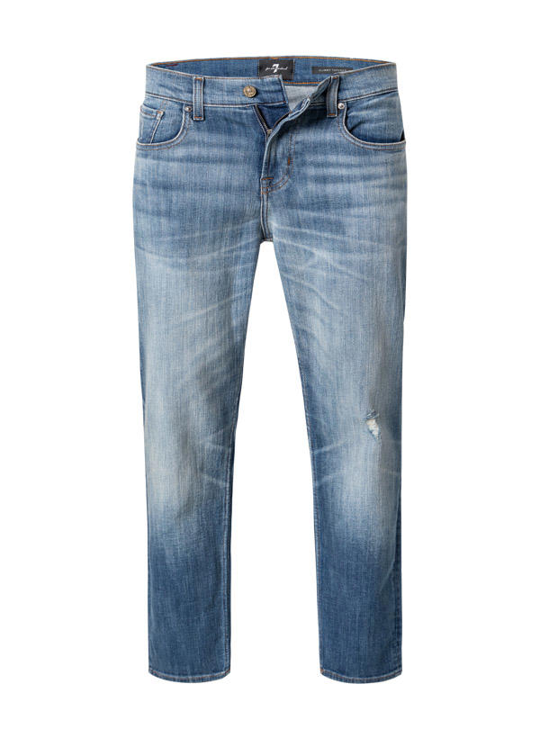 7 for all mankind, Jeans Slimmy Tapered, Baumwoll-Stretch, hellblau