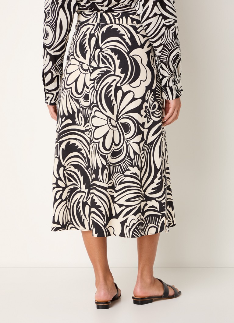Fustă midi cu imprimeu floral și talie înaltă Gerry Weber