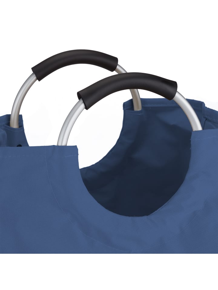 relaxdays Wäschekorb in Blau - (H)70 x Ø 38 cm günstig kaufen onesize