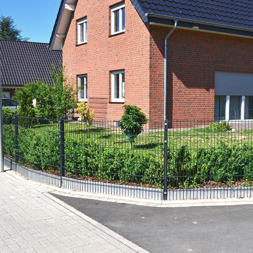 Home Deluxe Doppelstabmattenzaun anthrazit - 1600 mm x 20 m