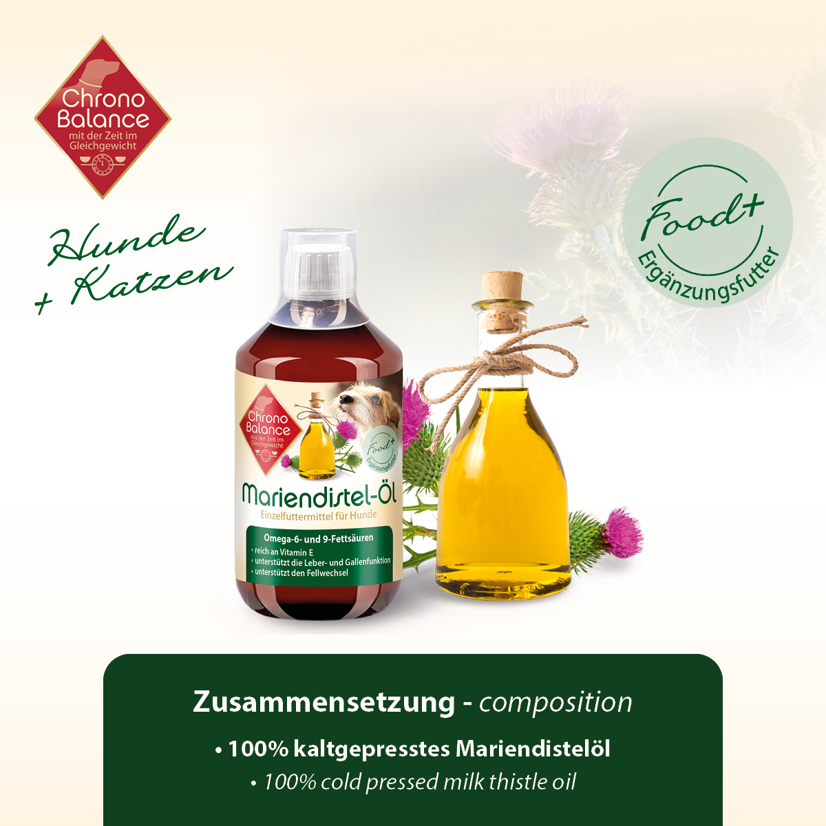 ChronoBalance Ergänzungsfutter & Aufzucht ChronoBalance natürliches Mariendistelöl 250 ml