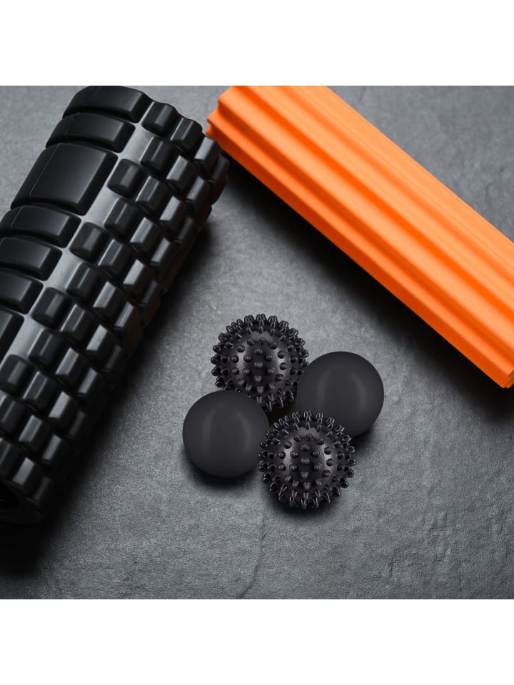 relaxdays 4 x Massageball in Schwarz günstig kaufen onesize