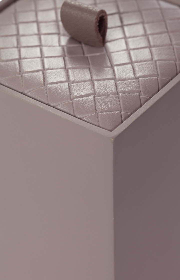 Kosmetik-Box Bathline, Grau-Rosé