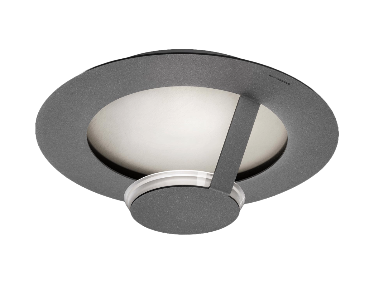 Grossmann LED Deckenleuchte Flat Grau 36 cm