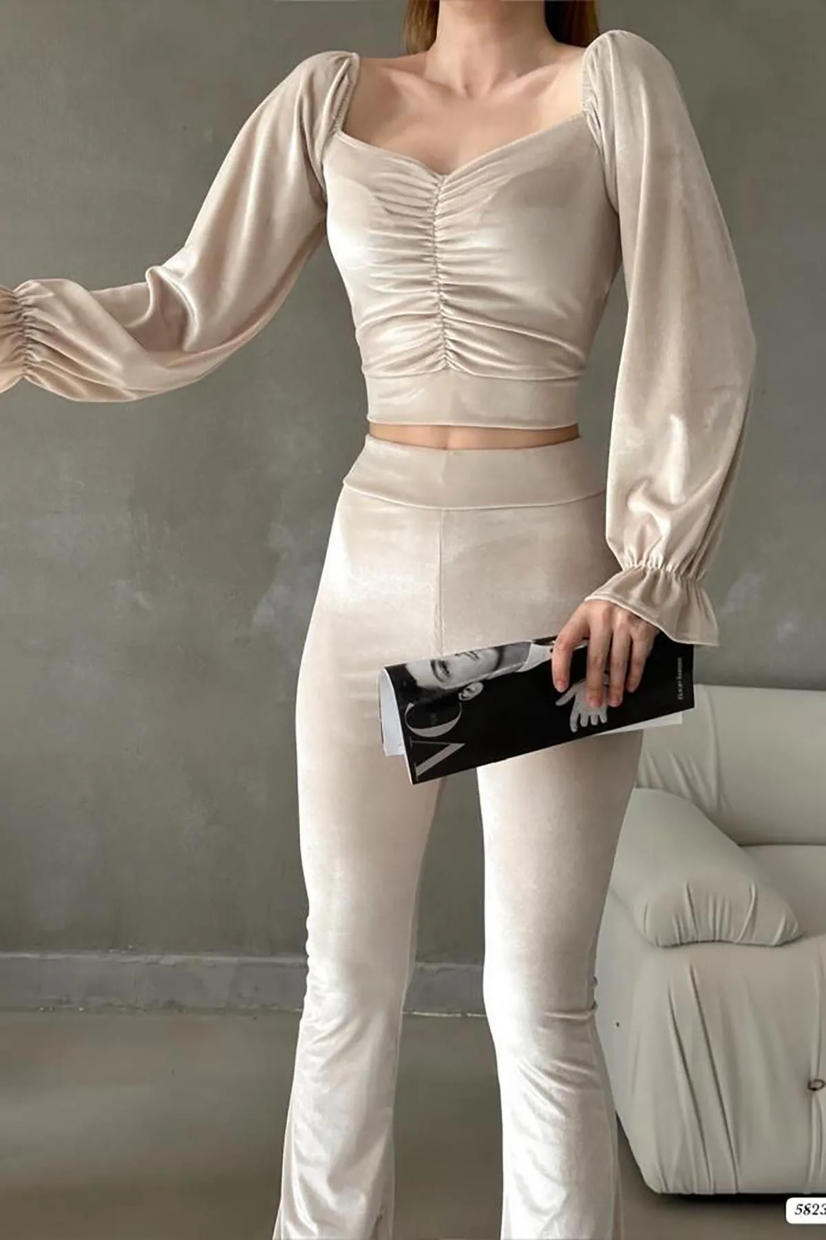 Deafox  Zweiteiler - Beige - Regular Fit