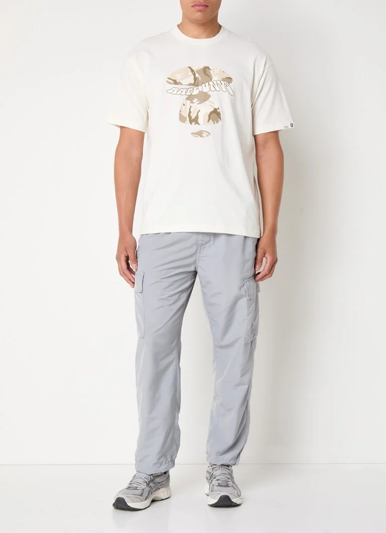 Tricou simplu Aape Sand Face cu logo imprimat