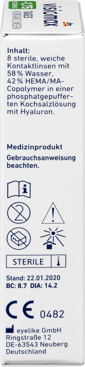Tageslinse -1,75, 8 St