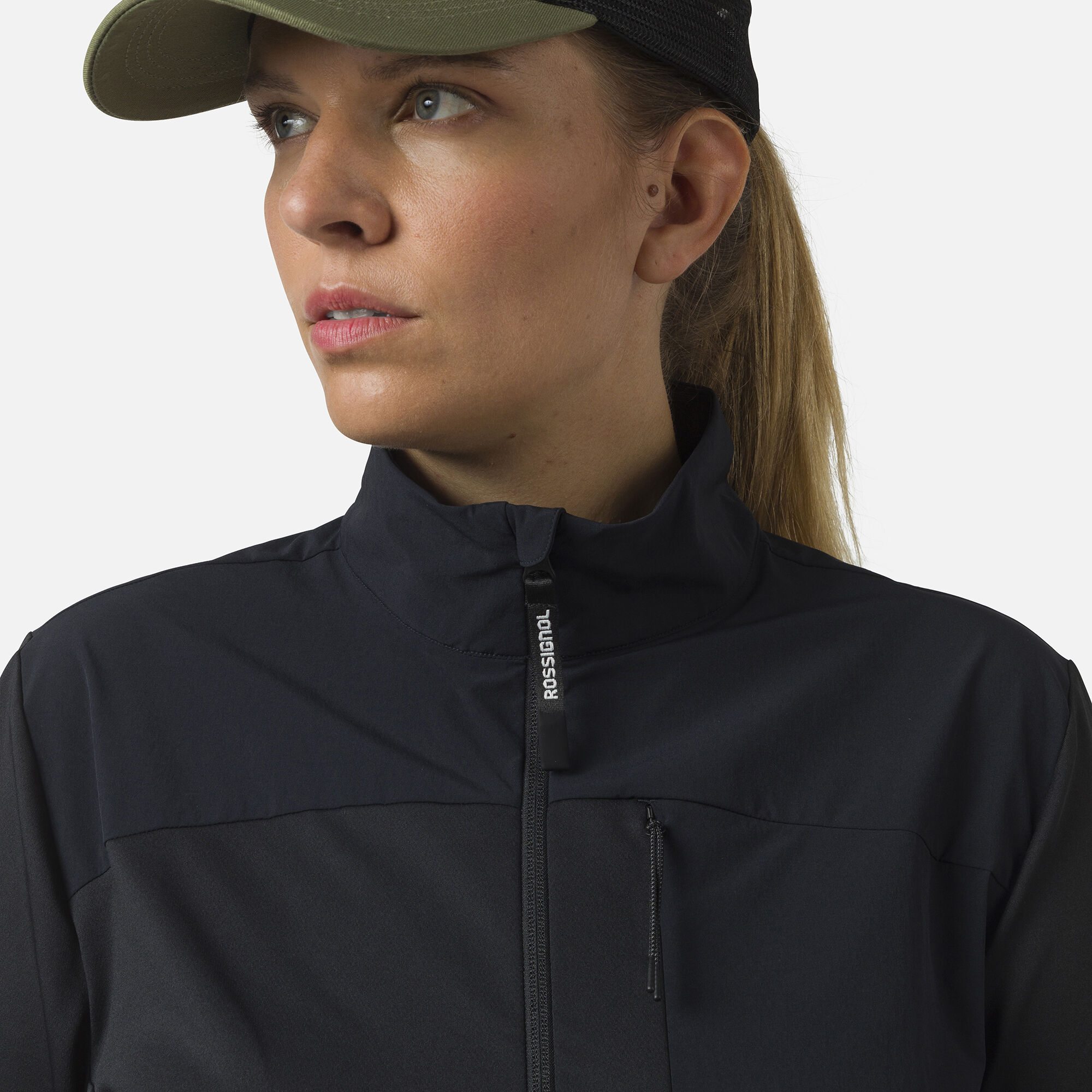 Couche intermédiaire semi-zippé femme