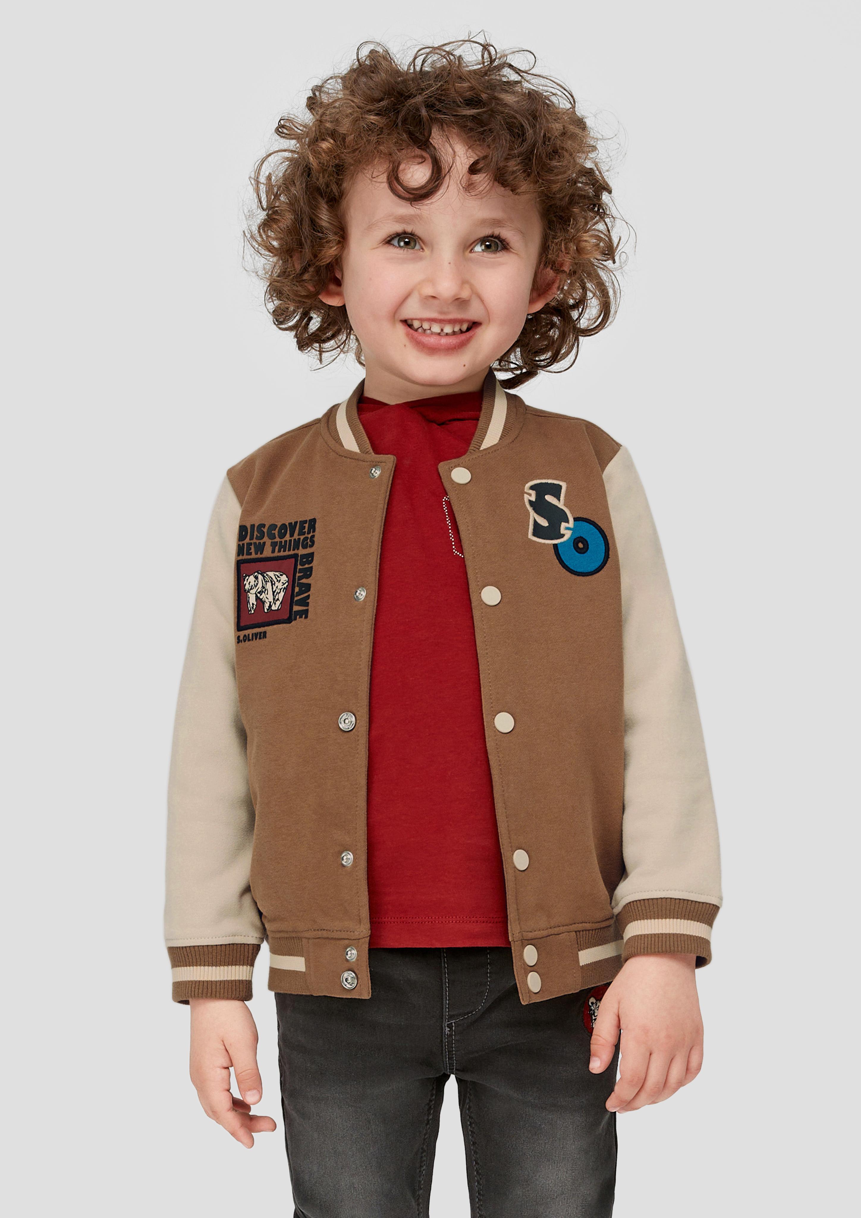 Sweatshirtjacke im College-Style  2134181-8480