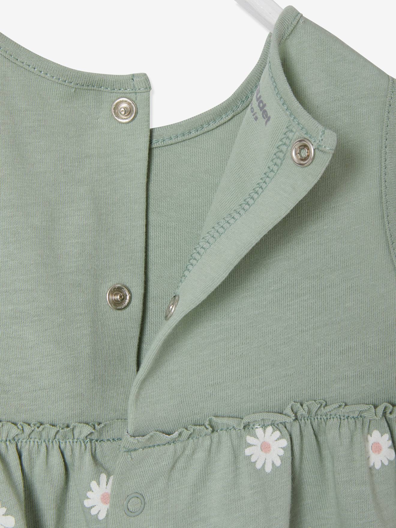 Vertbaudet Kleid mit Haarband für Mädchen Baby - wollweiß