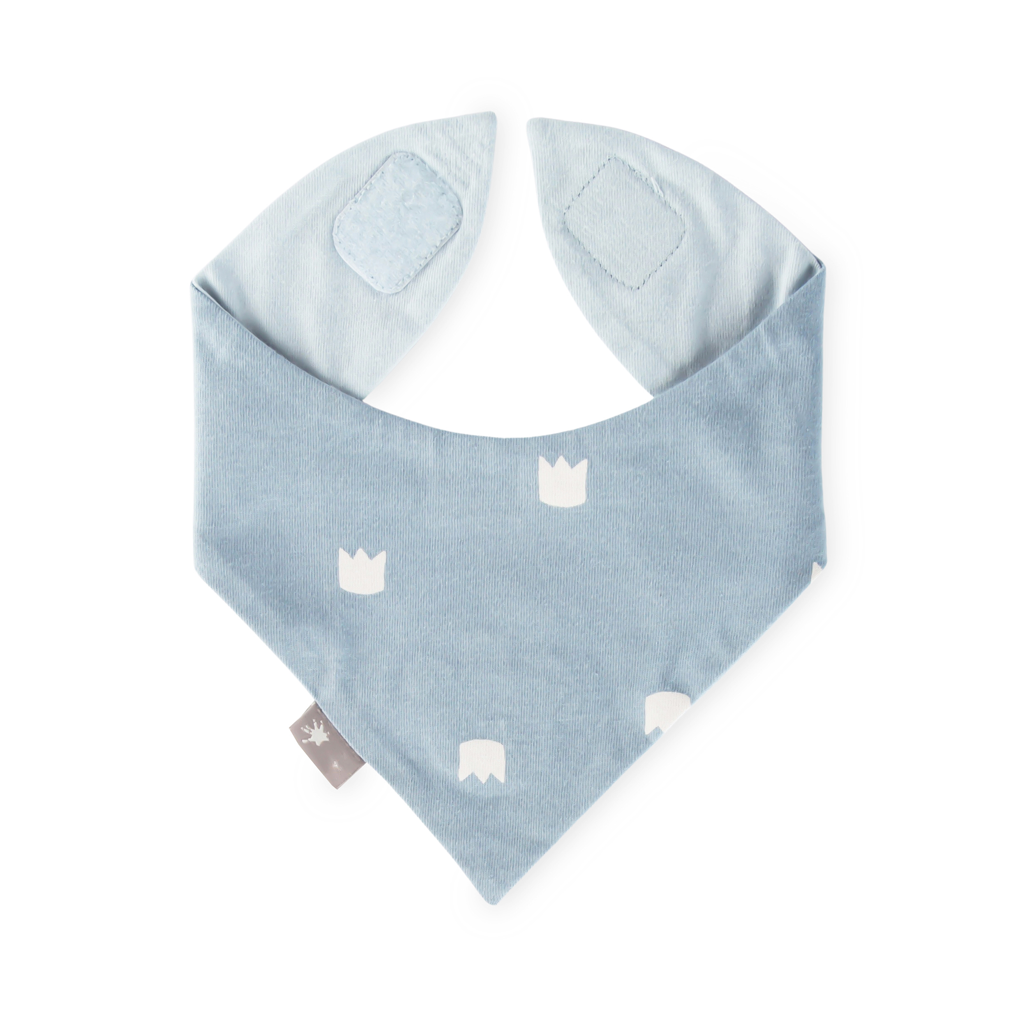 Baby Wendehalstuch Krönchen Bär, blau