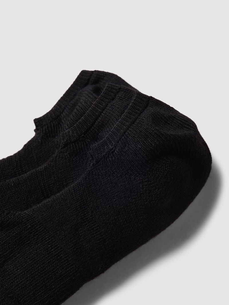Füßlinge mit Stretch-Anteil im 3er-Pack in schwarz