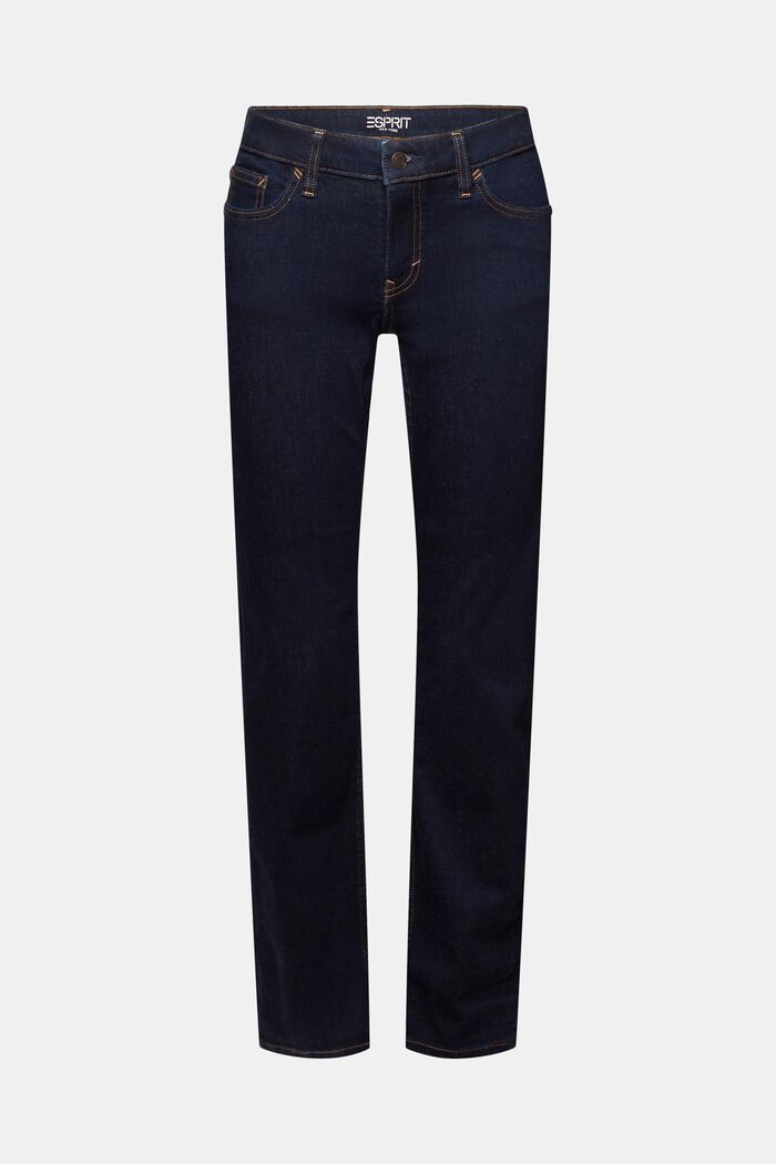 Stretchjeans mit geradem Bein, Baumwollmix