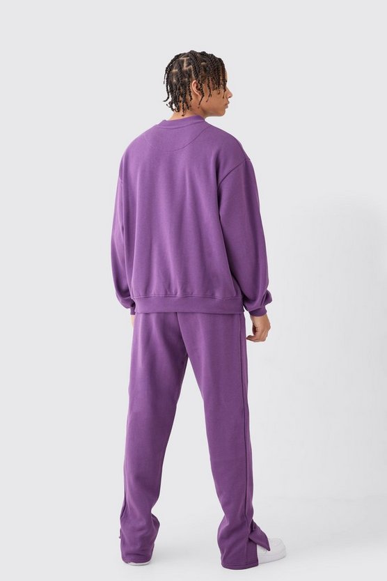 Tall kastiger Oversize Sweatshirt-Trainingsanzug
