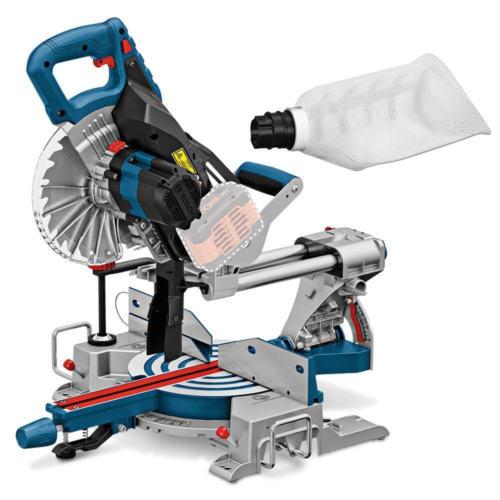 Serra de esquadria deslizante sem escova BOSCH 18 V BITURBO 216 mm Skin 0601B41040