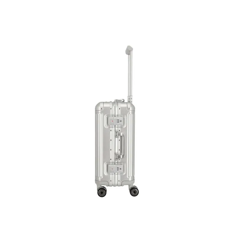 Travelite NEXT Trolley S mit 4 Rollen (55cm) - Silber