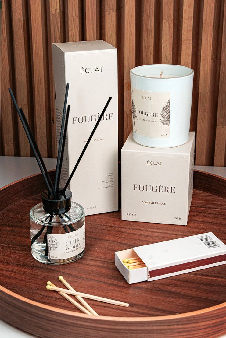 ÉCLAT Raumduft ECLAT Fougère - Raumduft Diffusor Lufterfrischer mit Stäbchen