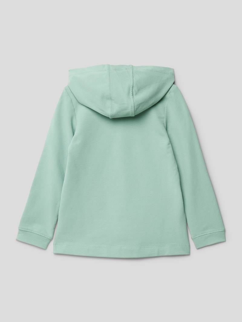 Hoodie mit asymmetrischem Saum in mint