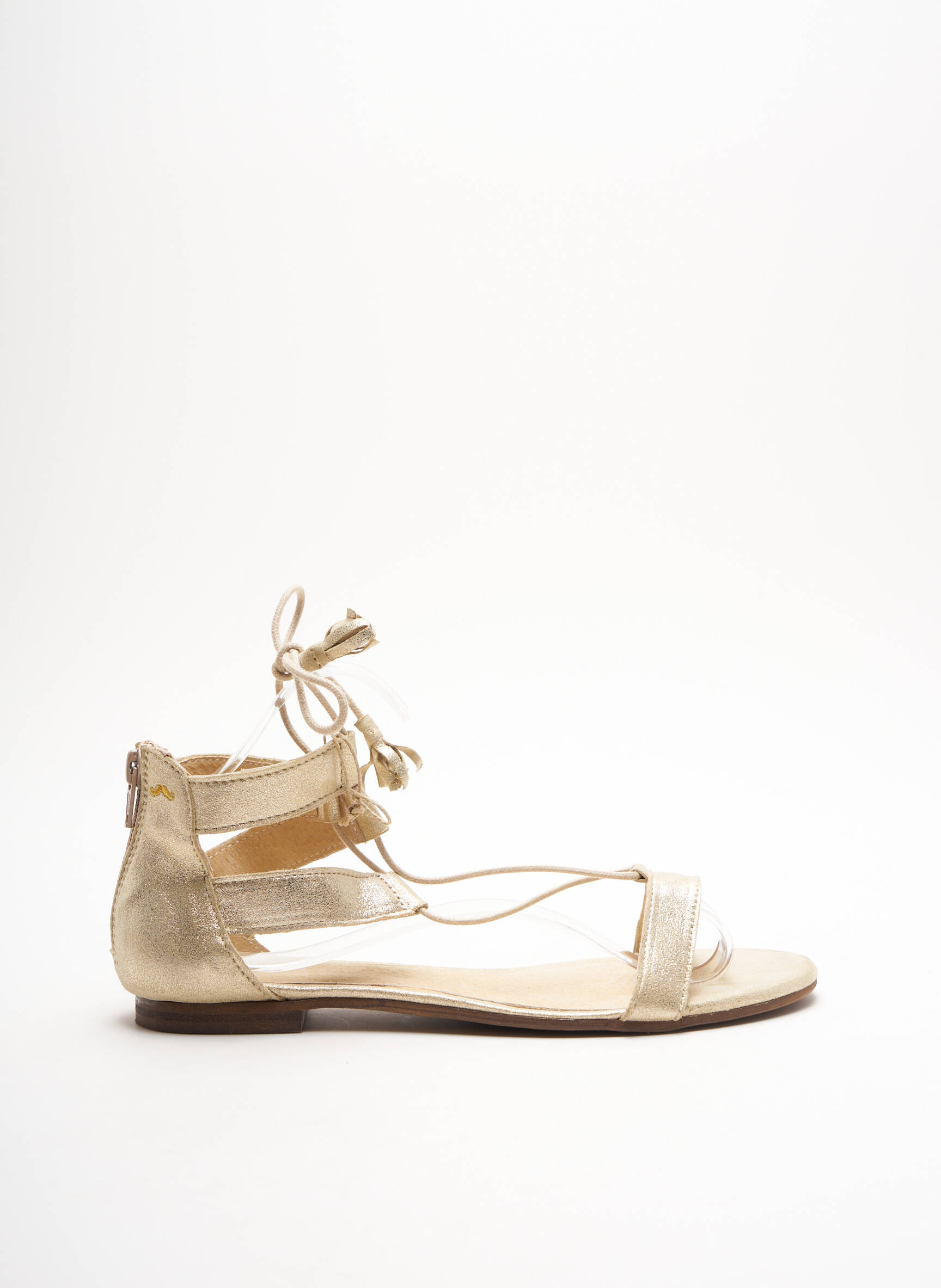 M Moustache Sandales Nu Pieds Femme couleur jaune