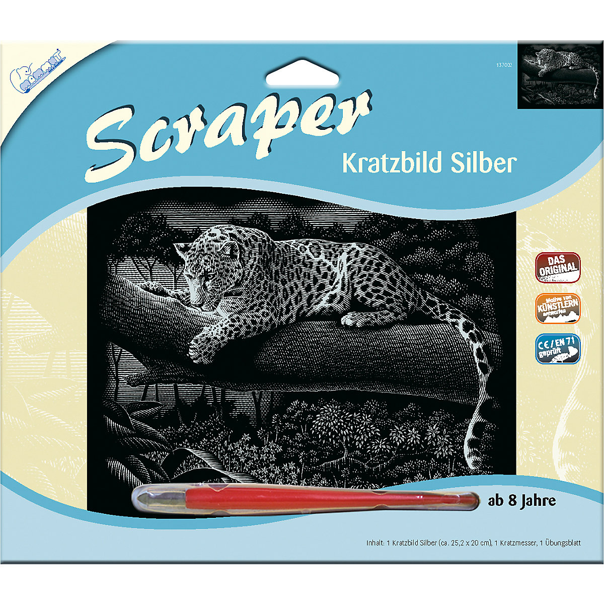 Scraper Silber groß 