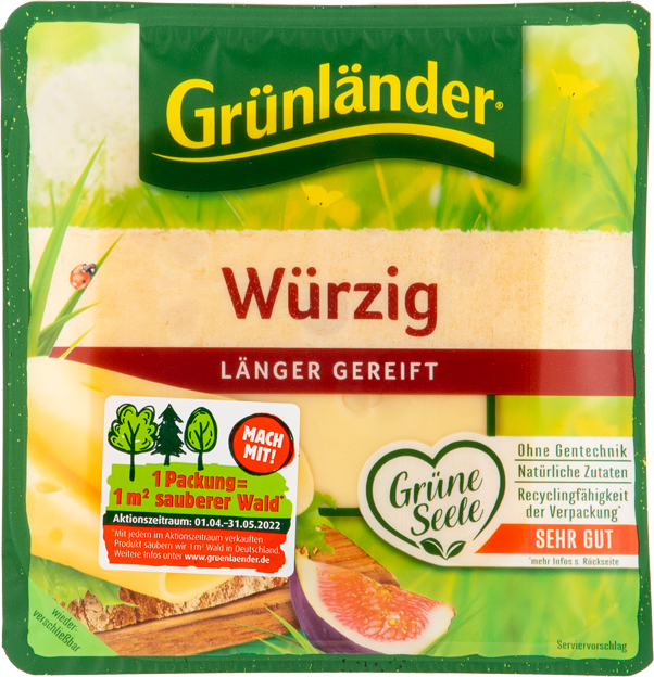 Grünländer Käse-Scheiben würzig