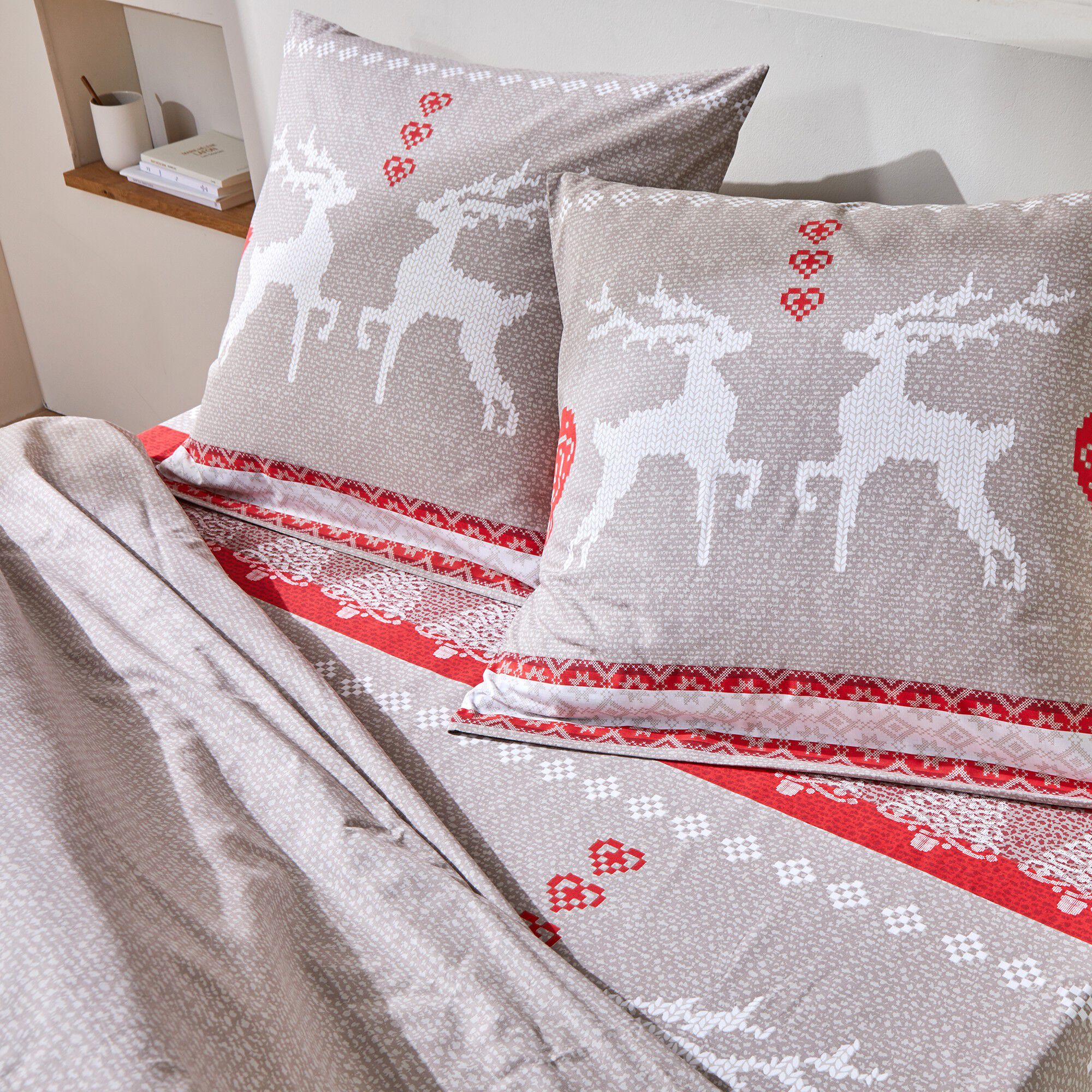 Linge de lit Cerfy en coton