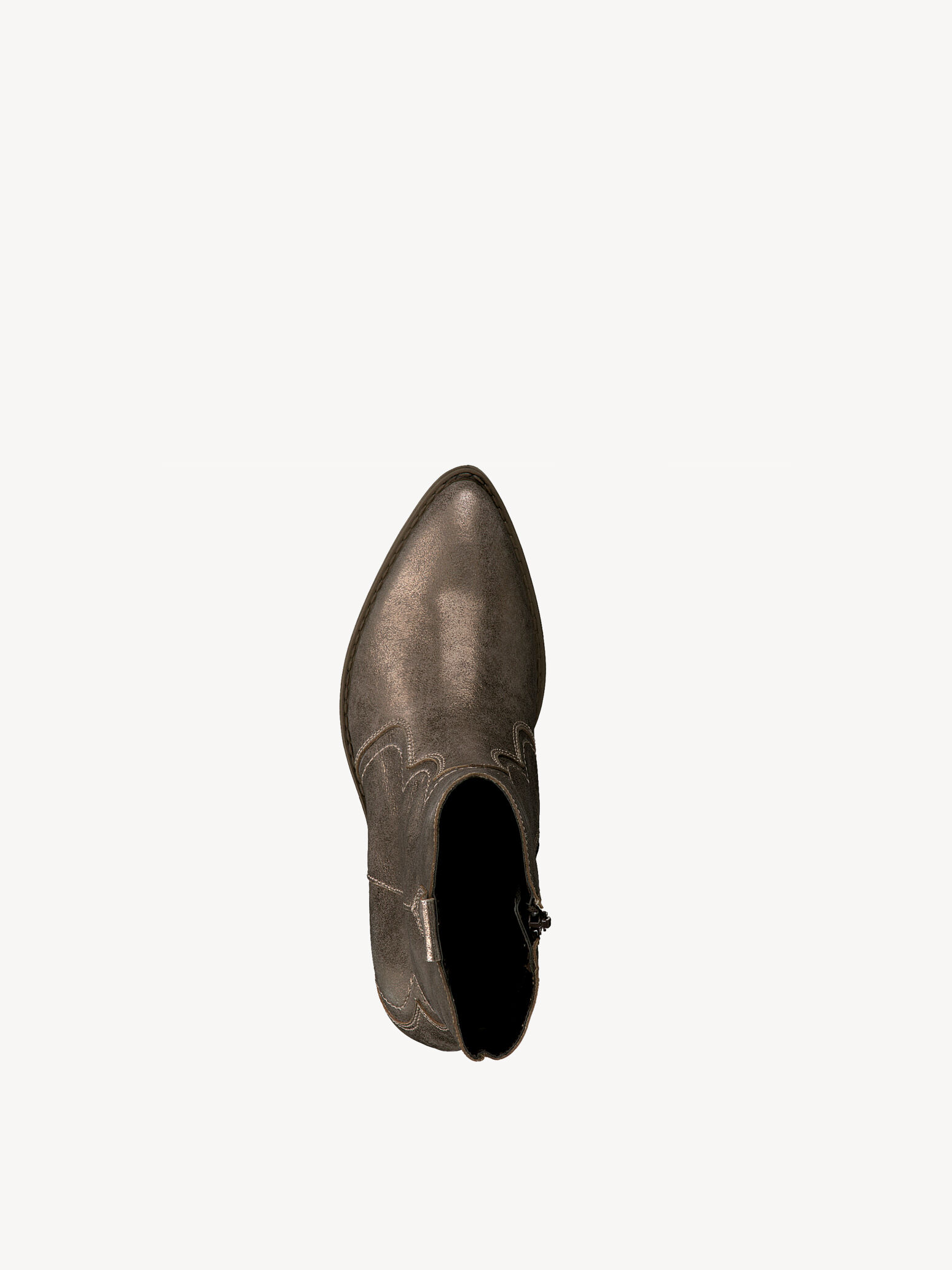 Bottes de cow-boy en cuir - métallique
