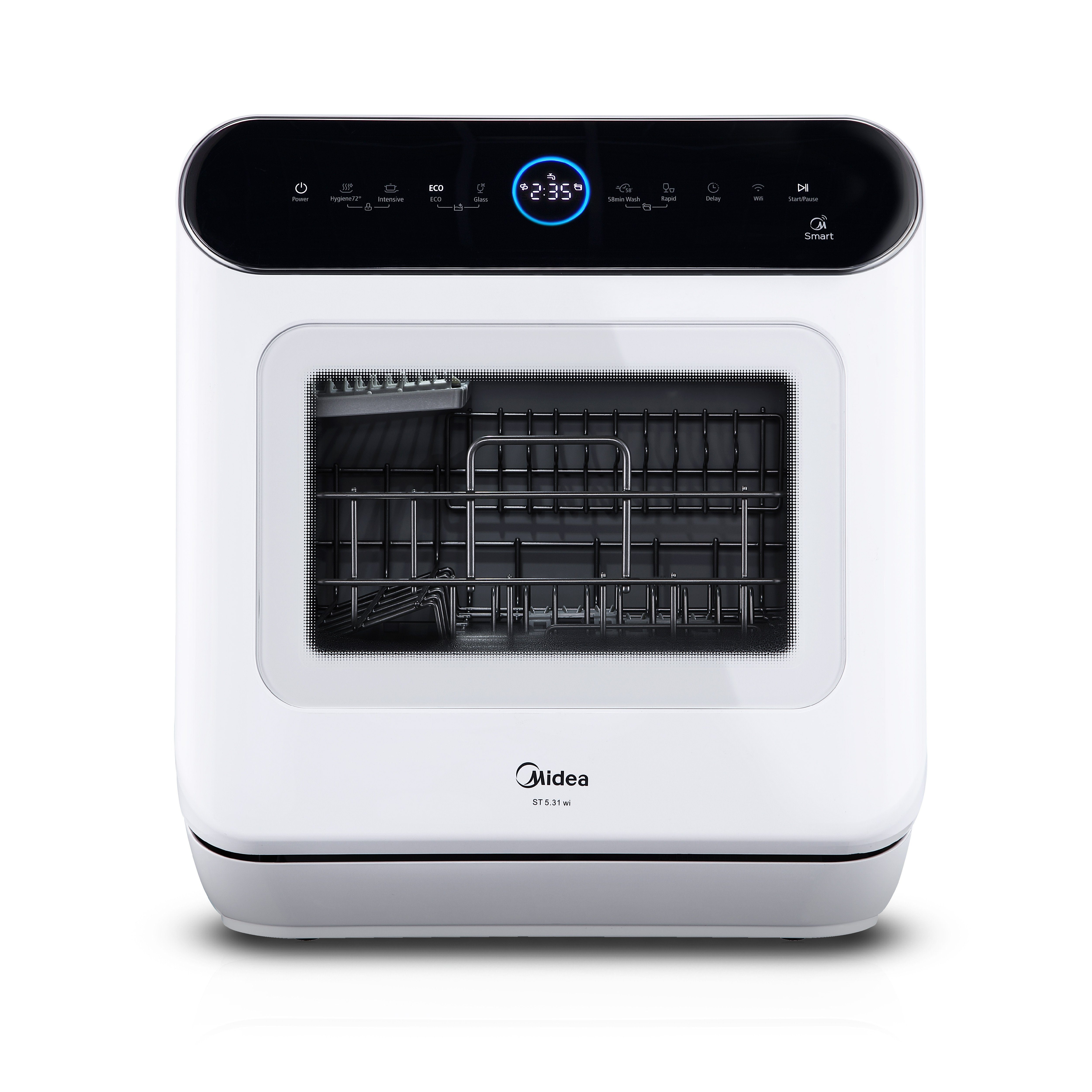 Midea Tischgeschirrspüler, ST 5.31 wi, 6 l, 3 Maßgedecke, 42 cm freistehend, WiFi Control, mit/ohne Festwasseranschluss