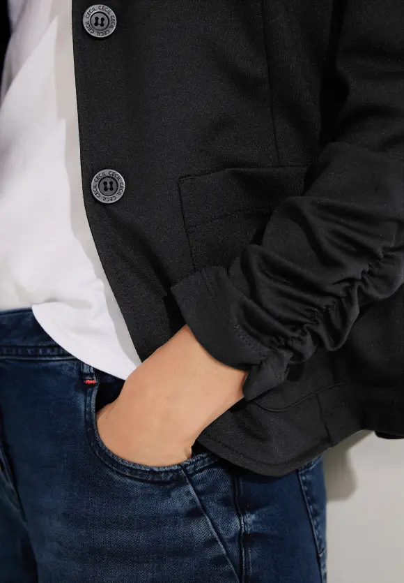 CECIL Sweatblazer mit Raffung