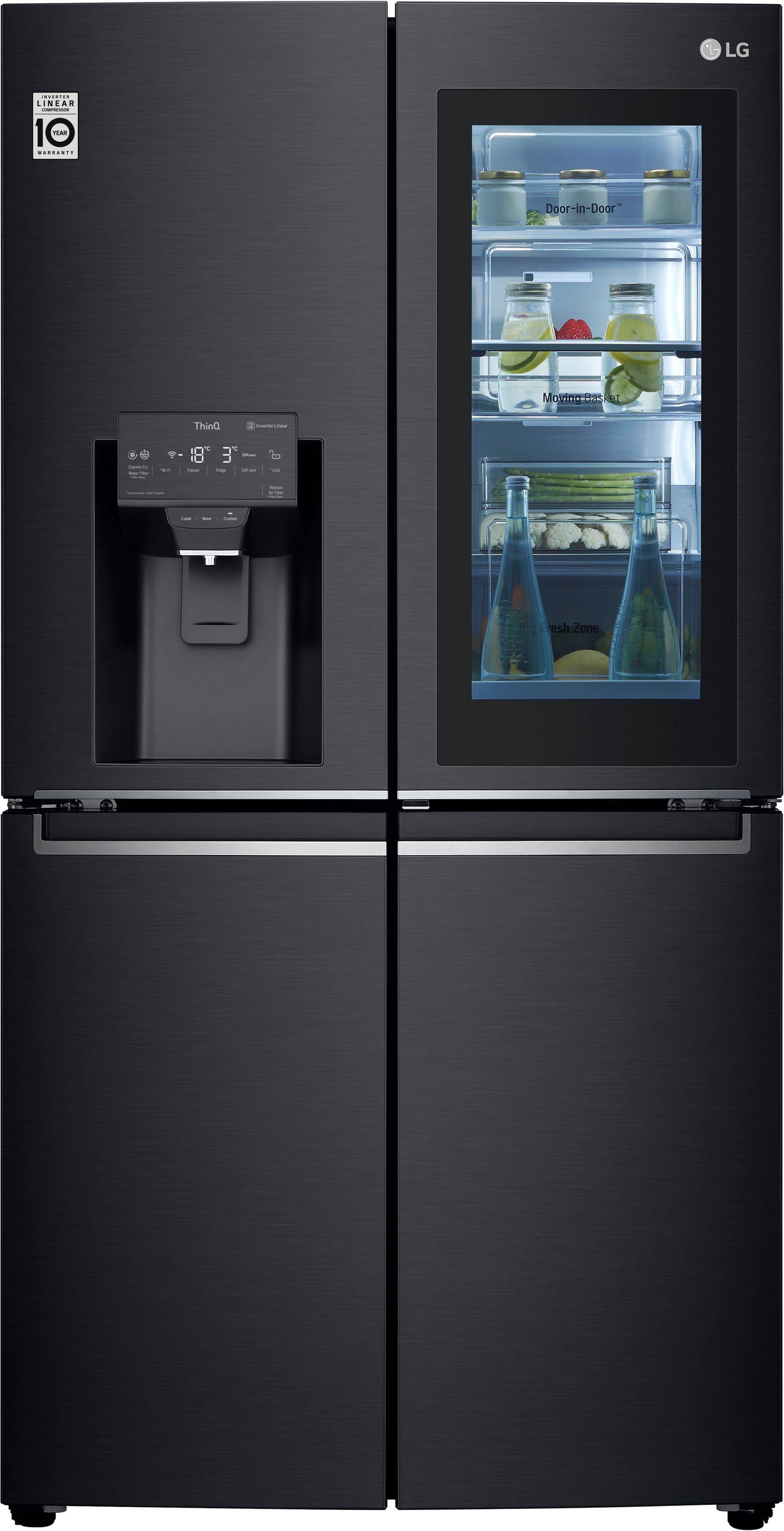 LG Multi Door GMX945MC9F, 179,3 cm hoch, 91,2 cm breit