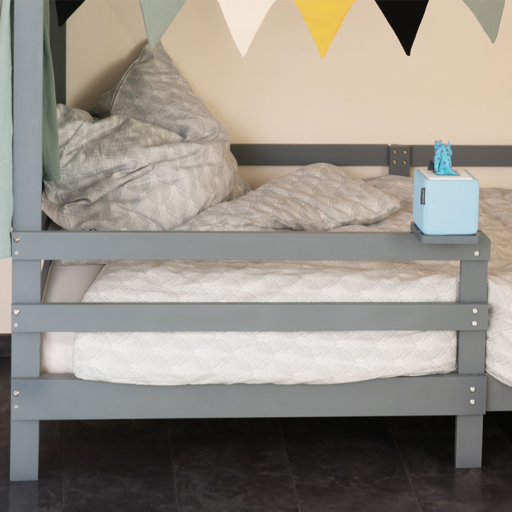 Home Deluxe Kinderbett WOLKENLAND mit Schubladen – 90 x 200 cm Grau