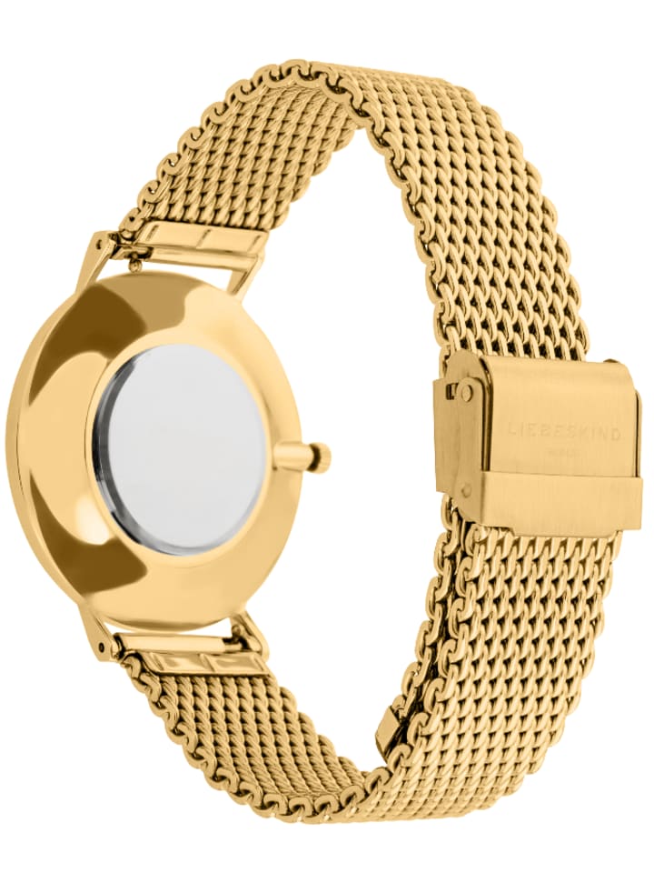 Liebeskind Quarzuhr in Gold/ Weiß günstig kaufen onesize