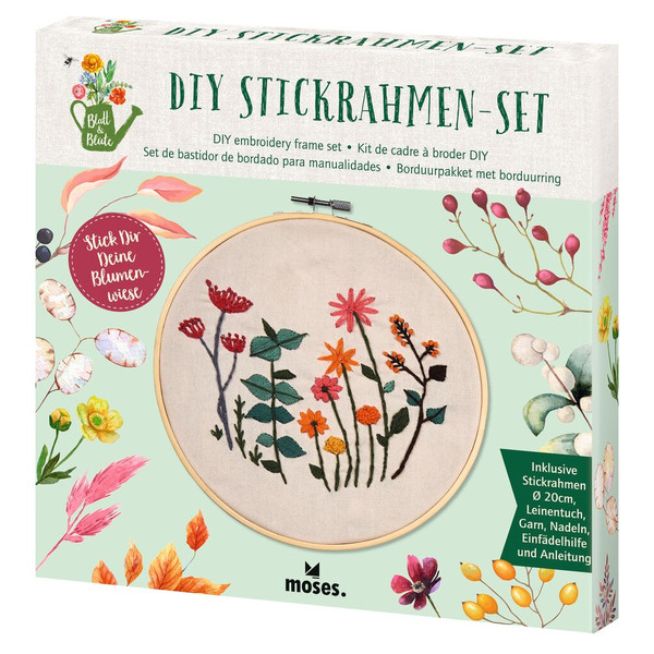 BLATT &  BLÜTE DIY STICKRAHMEN-SET