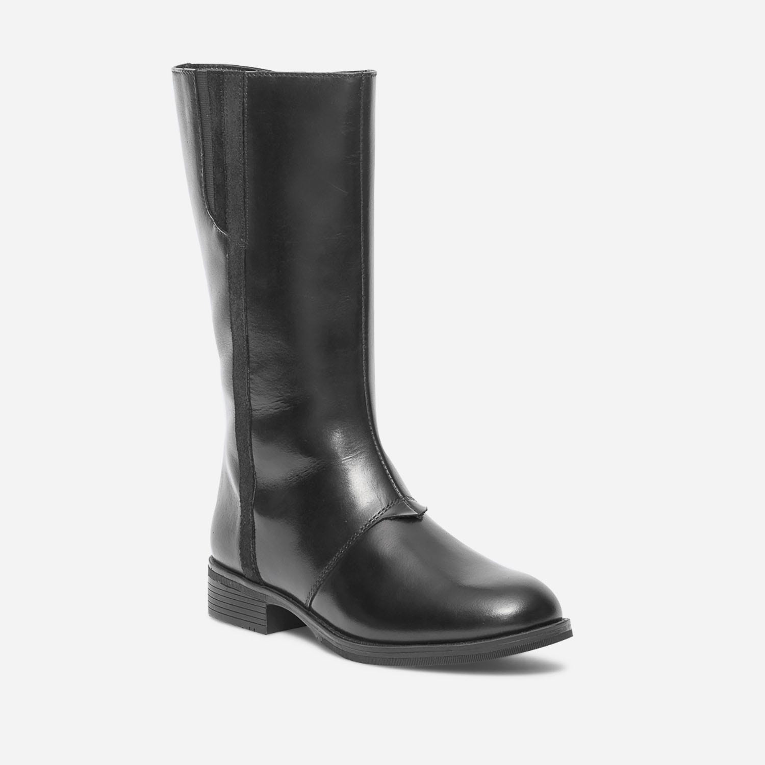 Botte noire en cuir