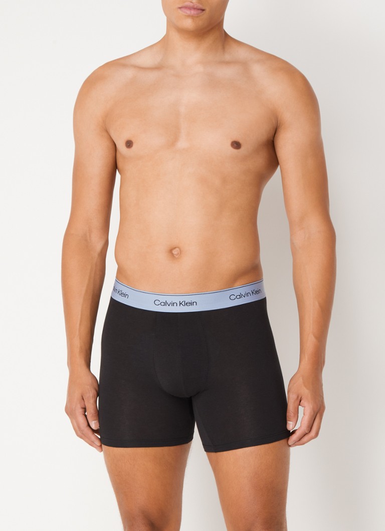 Calvin Klein Boxer Shorts with logo waistband in a 3-pack