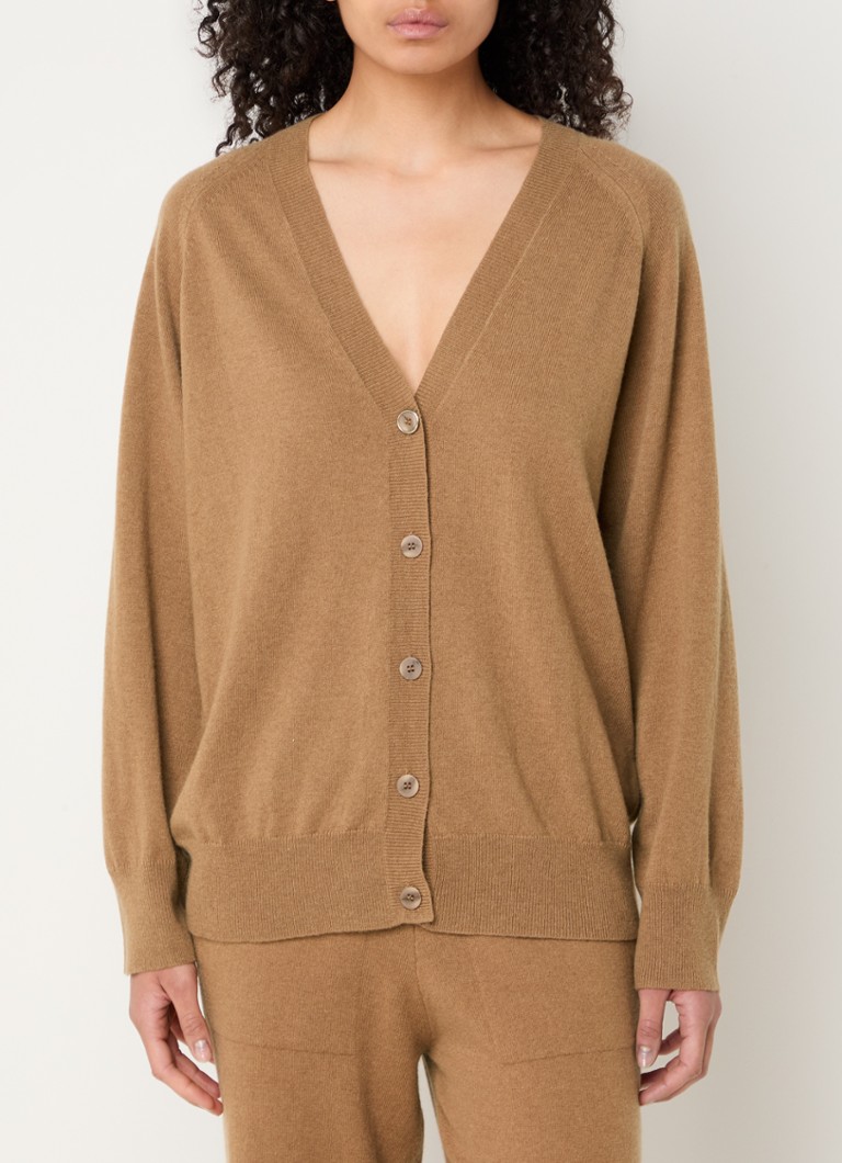 MaxMara  Ampezzo fijngebreid vest in kasjmierblend met V-hals