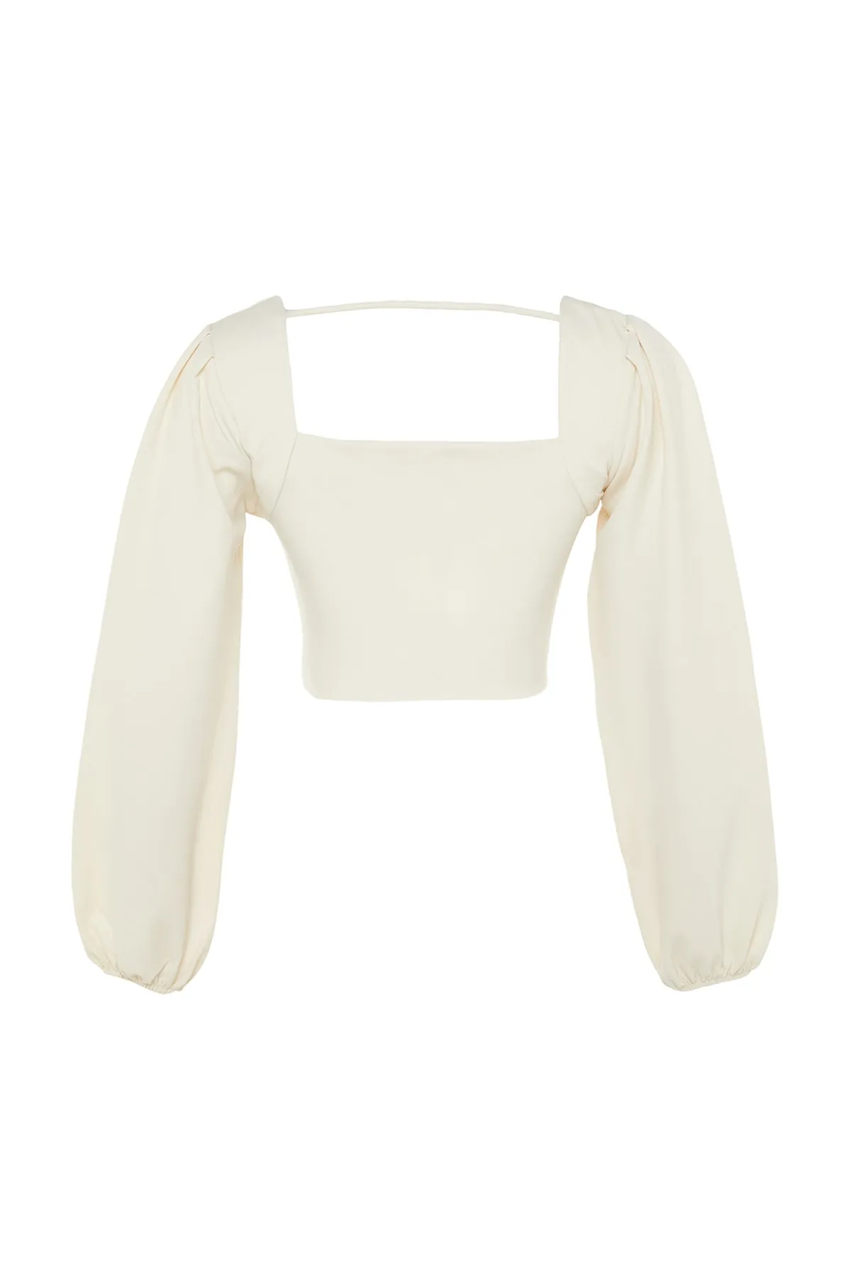 Trendyol Collection  Beige Crop-Bluse TWOSS21BZ0236